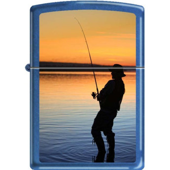 Zippo 24534 Fisherman — зажигалка с рисунком вечерней рыбалки
